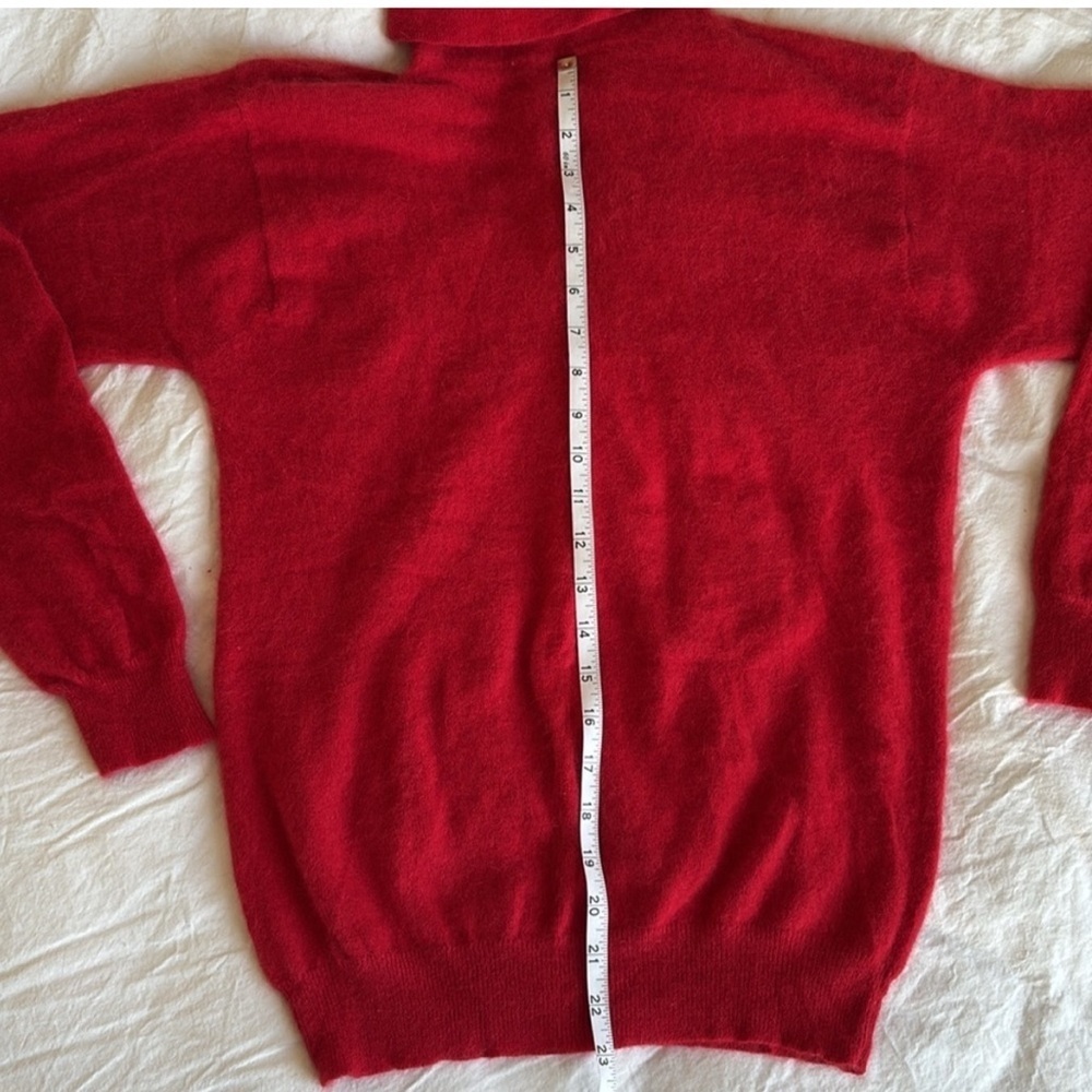 Vintage Red Wool Sweater - Picture 4 of 5